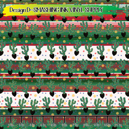 Christmas Cactus ★ Laser Safe Adhesive Film (TAT 3 BUS DAYS)