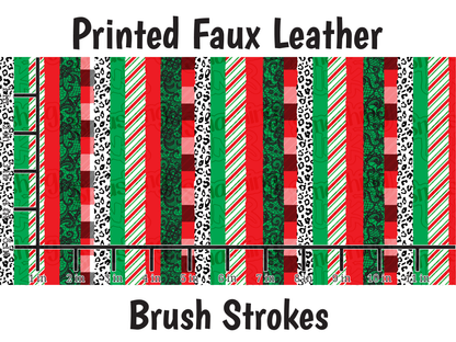 Brush Strokes- Faux Leather Sheet (SHIPS IN 3 BUS DAYS)