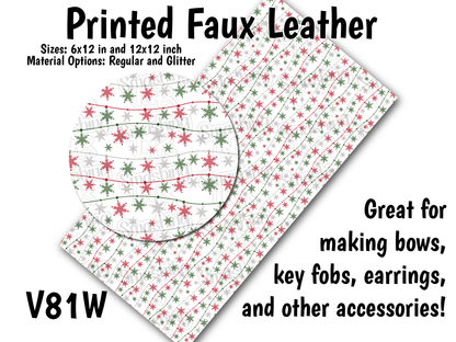 Christmas Garland - Faux Leather Sheet (SHIPS IN 3 BUS DAYS)