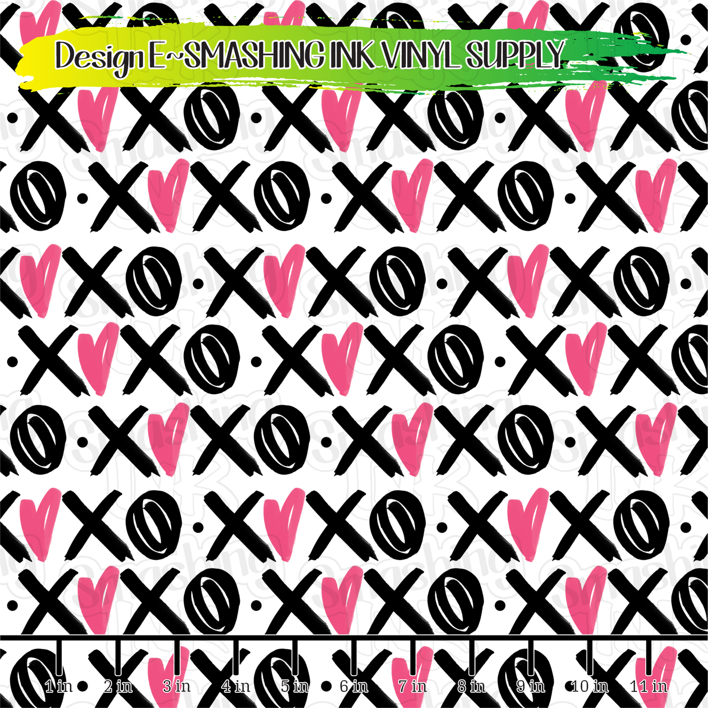 Pink XOXO ★ Laser Safe Adhesive Film (TAT 3 BUS DAYS)