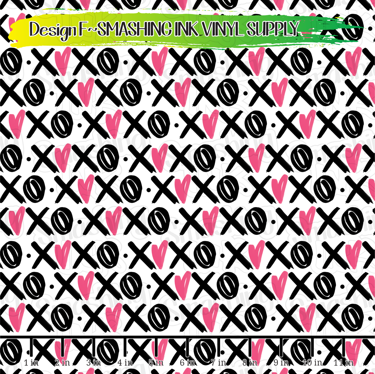 Pink XOXO ★ Pattern Vinyl | Faux Leather | Sublimation (TAT 3 BUS DAYS)