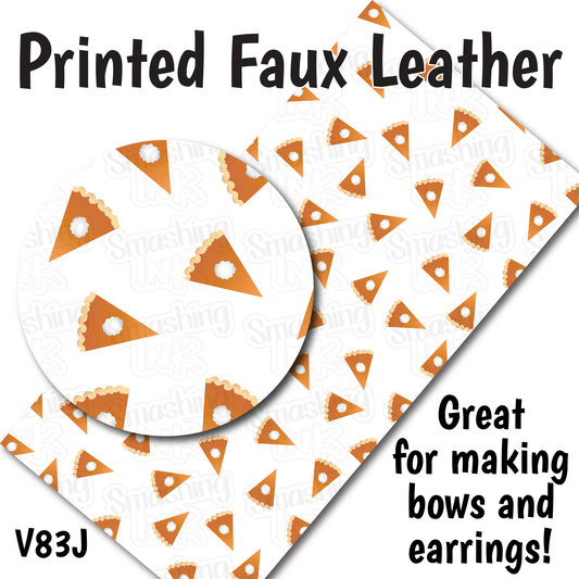 Pumpkin Pie - Faux Leather Sheet (SHIPS IN 3 BUS DAYS)