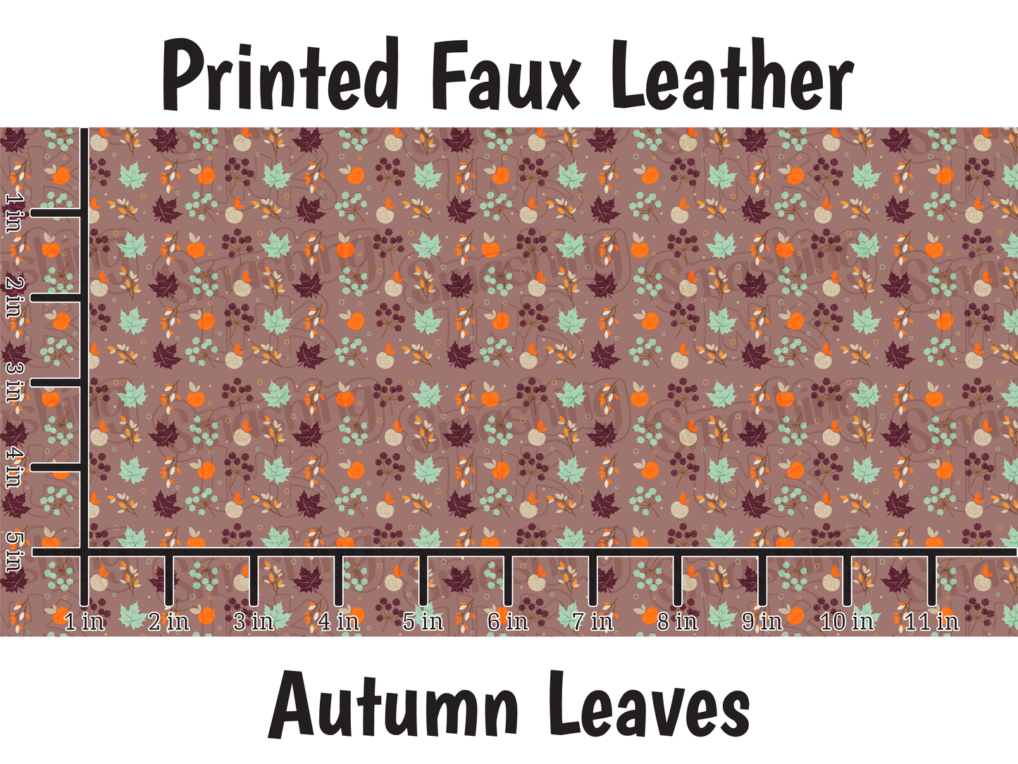 Autumn Leaves - Faux Leather Sheet (SHIPS IN 3 BUS DAYS)