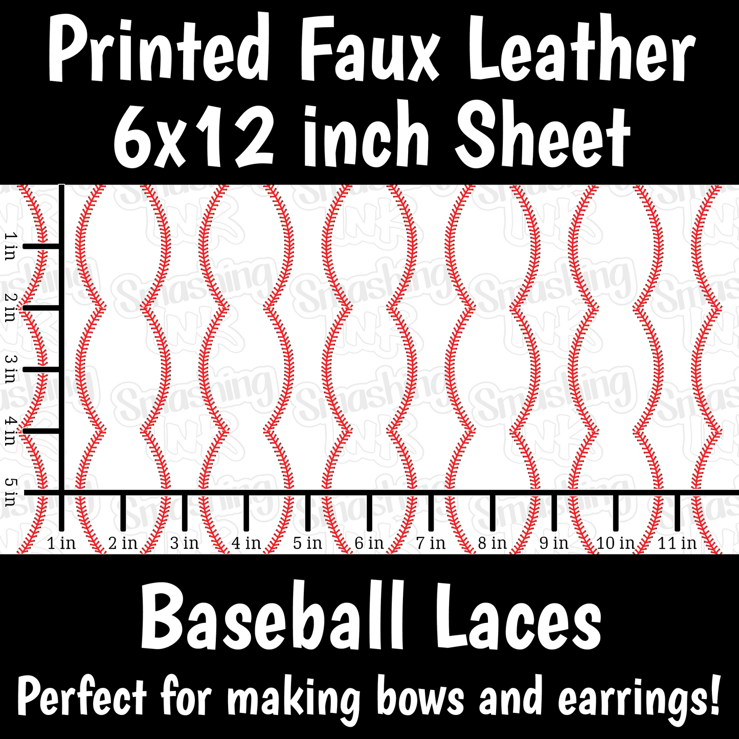 Baseball - Faux Leather Sheet (SHIPS IN 3 BUS DAYS)