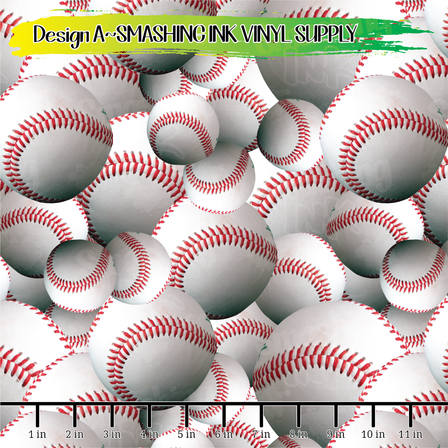 Baseball Pattern ★ Laser Safe Adhesive Film (TAT 3 BUS DAYS)