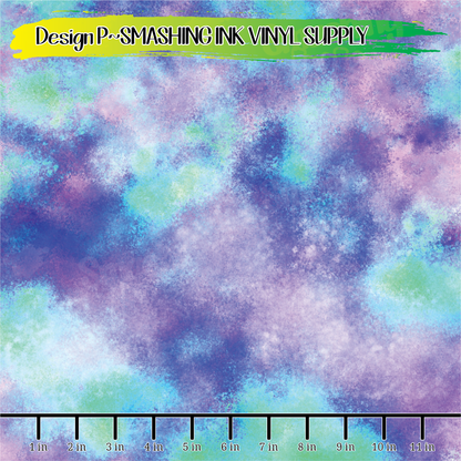 Purple Teal Watercolor ★ Pattern Vinyl | Faux Leather | Sublimation (TAT 3 BUS DAYS)
