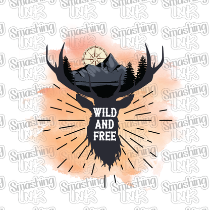 Wild And Free - Heat Transfer | DTF | Sublimation (TAT 3 BUS DAYS) [9H-10HTV]