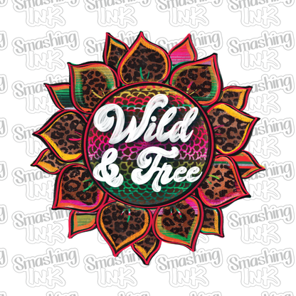 Wild and Free - Heat Transfer | DTF | Sublimation (TAT 3 BUS DAYS) [14A-2HTV]