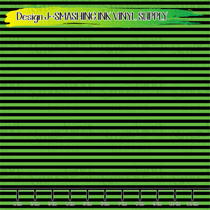 Green Black Pinstripe ★ Laser Safe Adhesive Film (TAT 3 BUS DAYS)