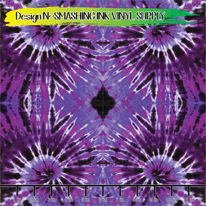 Purple Tie Dye ★ Pattern Vinyl | Faux Leather | Sublimation (TAT 3 BUS DAYS)