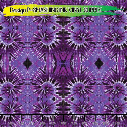 Purple Tie Dye ★ Pattern Vinyl | Faux Leather | Sublimation (TAT 3 BUS DAYS)