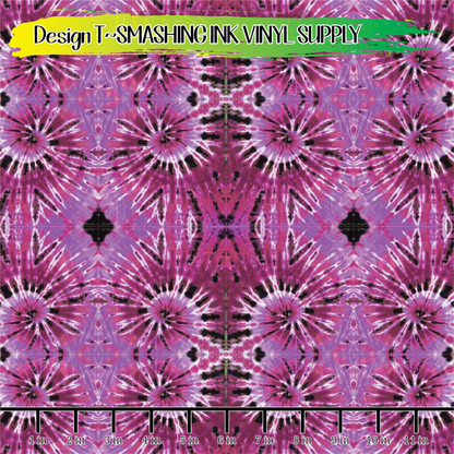 Pink Tie Dye ★ Pattern Vinyl | Faux Leather | Sublimation (TAT 3 BUS DAYS)