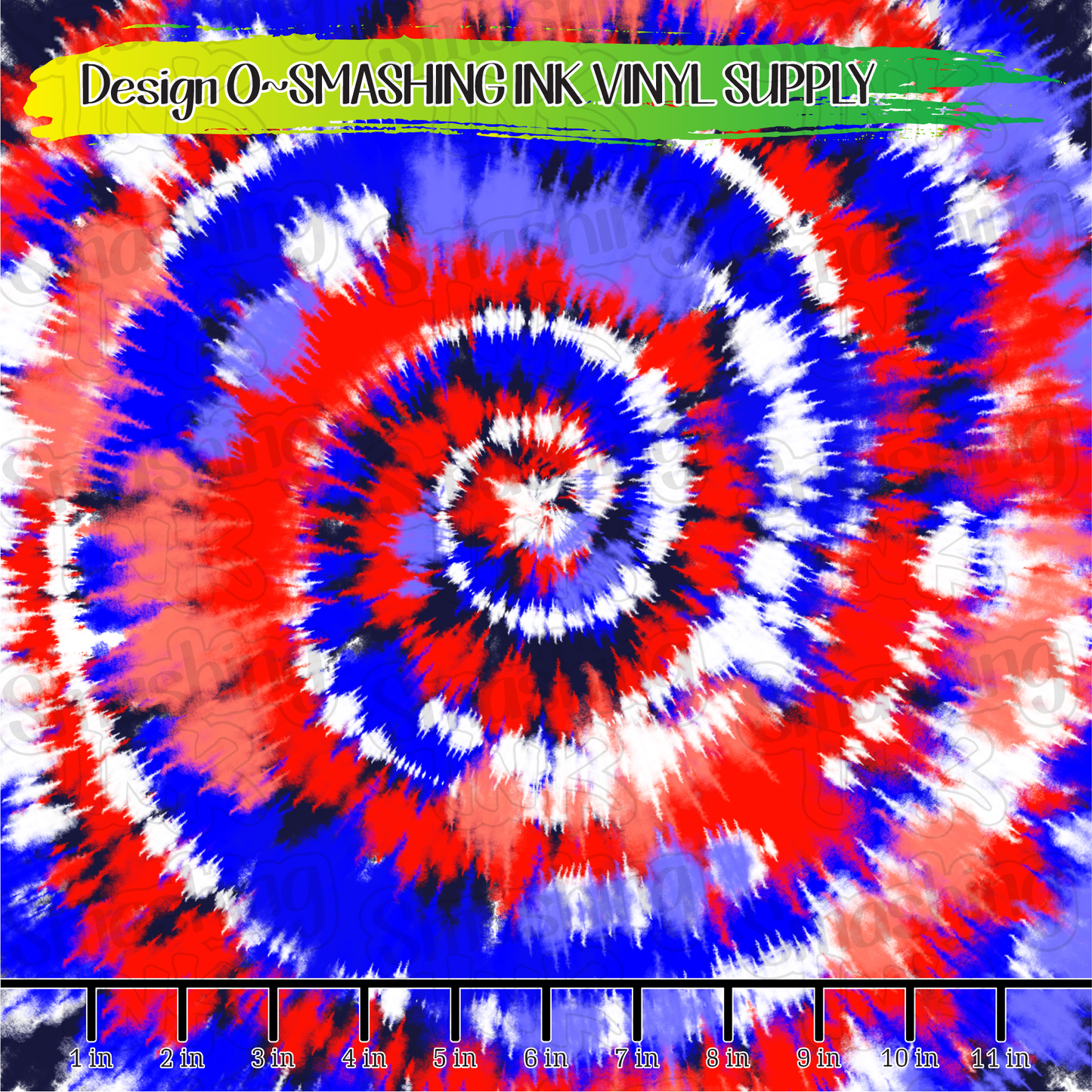 Patriotic Tie Dye ★ Pattern Vinyl | Faux Leather | Sublimation (TAT 3 BUS DAYS)