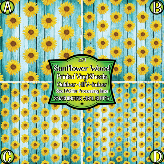 Sunflower Wood ★ Laser Safe Adhesive Film (TAT 3 BUS DAYS)