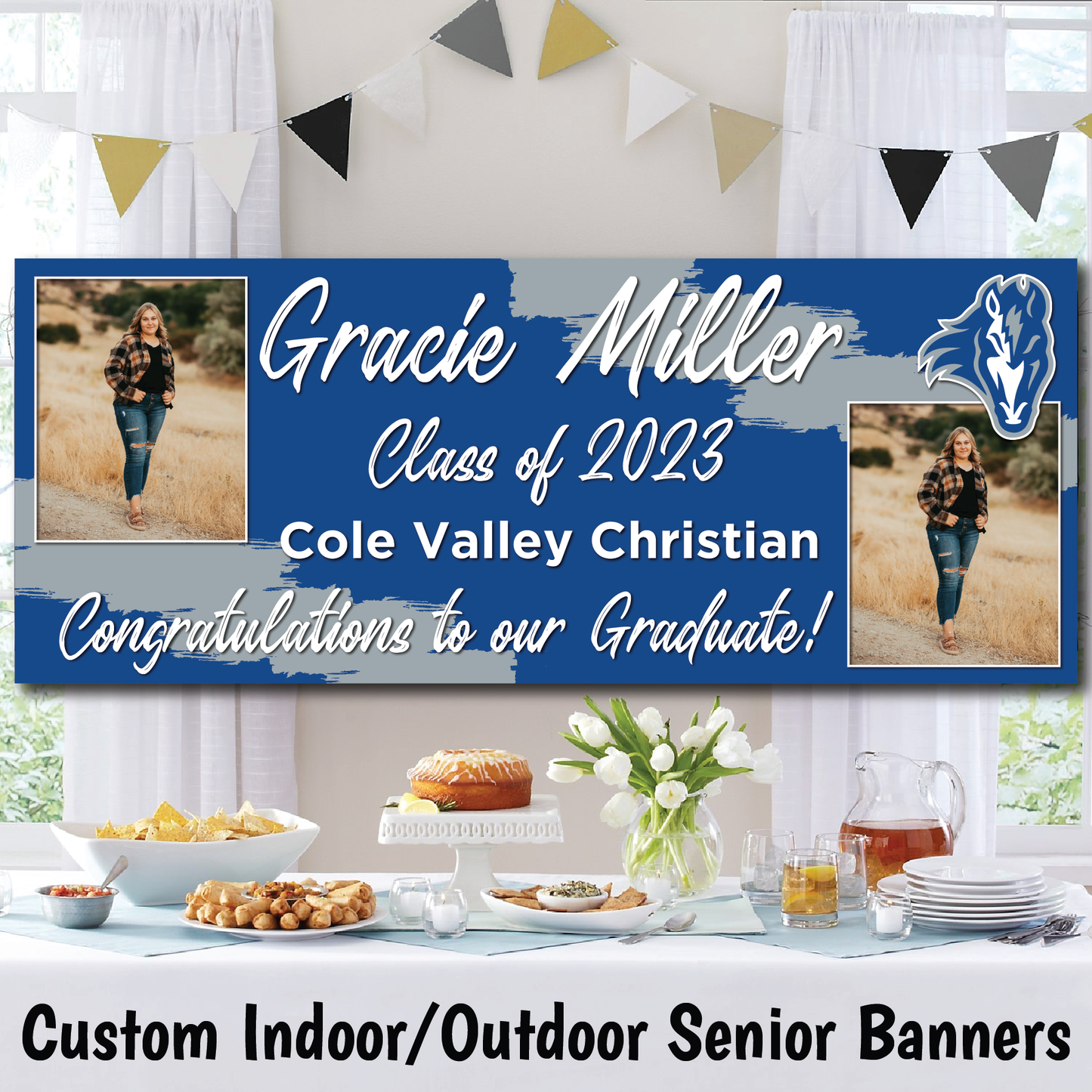 Cole Valley Christian Custom Senior 13 oz Vinyl Banner - Pick your Size!