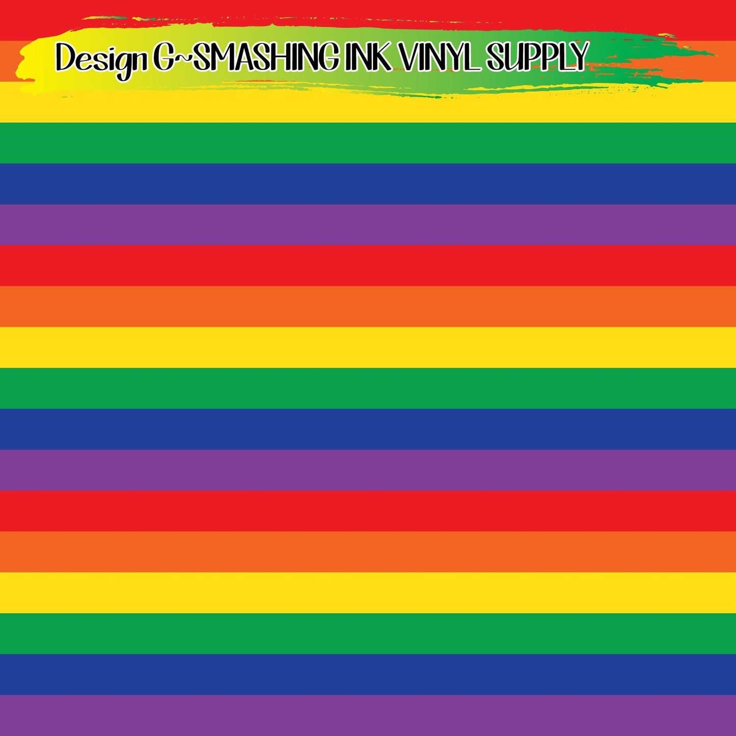 Rainbow Print Striped ★ Pattern Vinyl | Faux Leather | Sublimation (TAT 3 BUS DAYS)