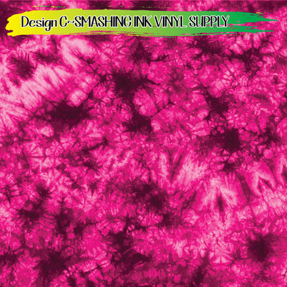 Pink Tie Dye Pattern ★ Pattern Vinyl | Faux Leather | Sublimation (TAT 3 BUS DAYS)