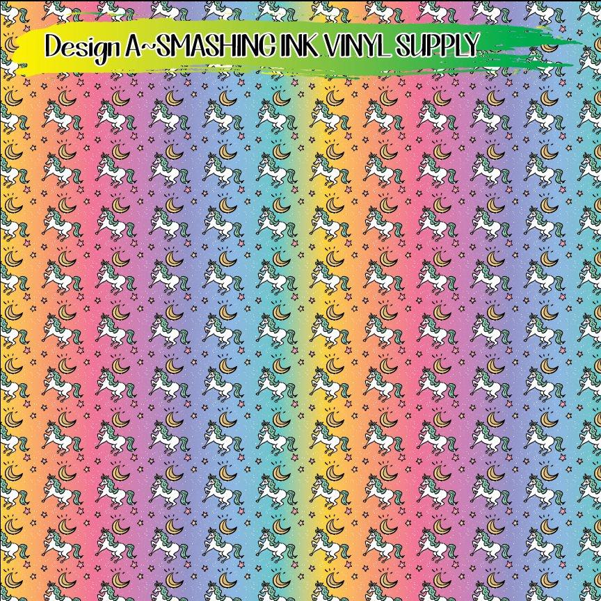 Unicorn Rainbow ★ Laser Safe Adhesive Film (TAT 3 BUS DAYS)