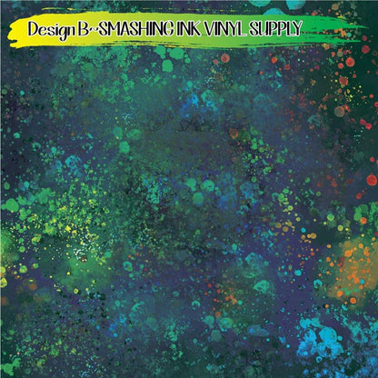 Grunge Paint Splatter ★ Pattern Vinyl | Faux Leather | Sublimation (TAT 3 BUS DAYS)