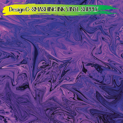 Purple Swirls ★ Pattern Vinyl | Faux Leather | Sublimation (TAT 3 BUS DAYS)