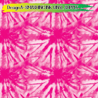 Pink Tie Dye Pattern ★ Laser Safe Adhesive Film (TAT 3 BUS DAYS)