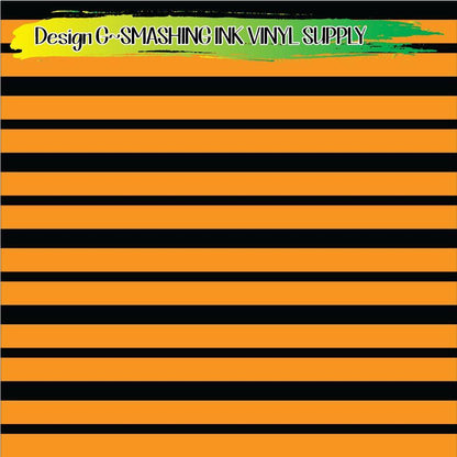 Orange Black Stripes ★ Laser Safe Adhesive Film (TAT 3 BUS DAYS)