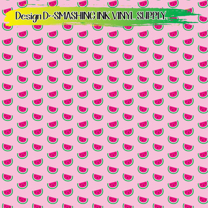 Watermelon Pattern ★ Pattern Vinyl | Faux Leather | Sublimation (TAT 3 BUS DAYS)