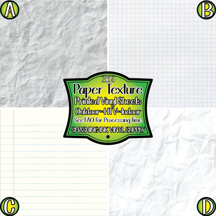 Paper Texture ★ Pattern Vinyl | Faux Leather | Sublimation (TAT 3 BUS DAYS)