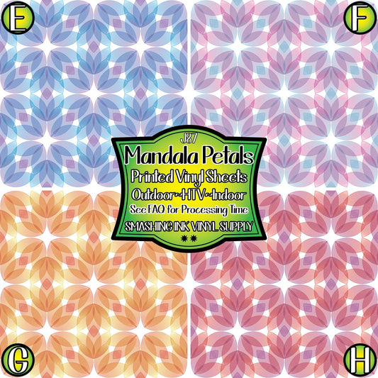 Mandala Petals ★ Laser Safe Adhesive Film (TAT 3 BUS DAYS)