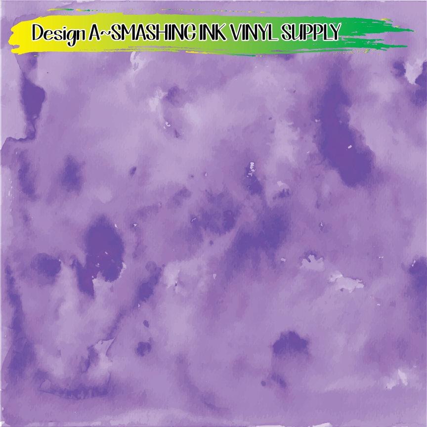 Purple Watercolor ★ Pattern Vinyl | Faux Leather | Sublimation (TAT 3 BUS DAYS)