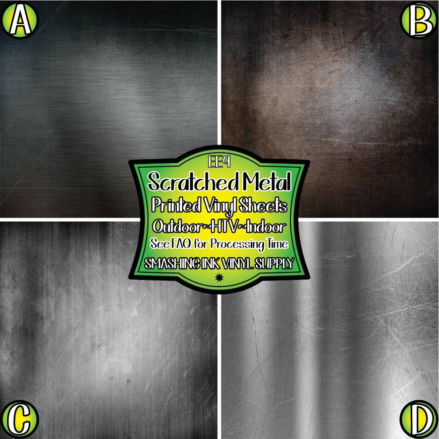 Scratch Metal ★ Pattern Vinyl | Faux Leather | Sublimation (TAT 3 BUS DAYS)
