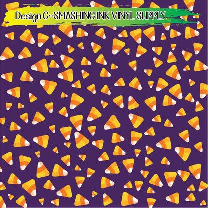 Halloween Candy ★ Pattern Vinyl | Faux Leather | Sublimation (TAT 3 BUS DAYS)