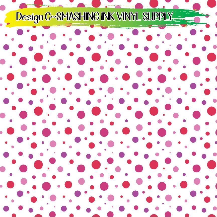 Pink Dotted Circle ★ Laser Safe Adhesive Film (TAT 3 BUS DAYS)