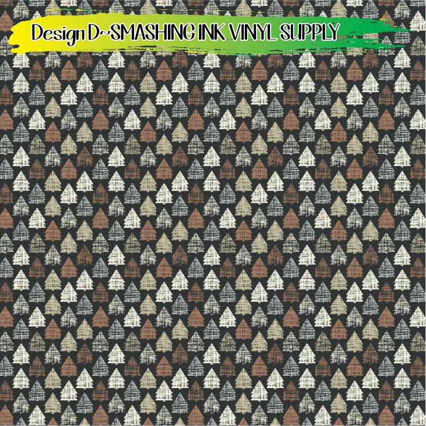 Distress Holiday Tree ★ Pattern Vinyl | Faux Leather | Sublimation (TAT 3 BUS DAYS)