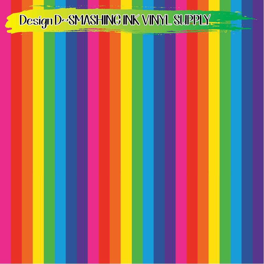 Rainbow Print ★ Pattern Vinyl | Faux Leather | Sublimation (TAT 3 BUS DAYS)