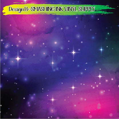 Galaxy Space ★ Pattern Vinyl | Faux Leather | Sublimation (TAT 3 BUS DAYS)