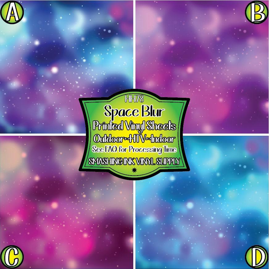 Space Galaxy ★ Pattern Vinyl | Faux Leather | Sublimation (TAT 3 BUS DAYS)