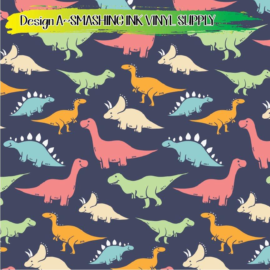 Designer Dinosaurs Textured Faux Leather Sheet