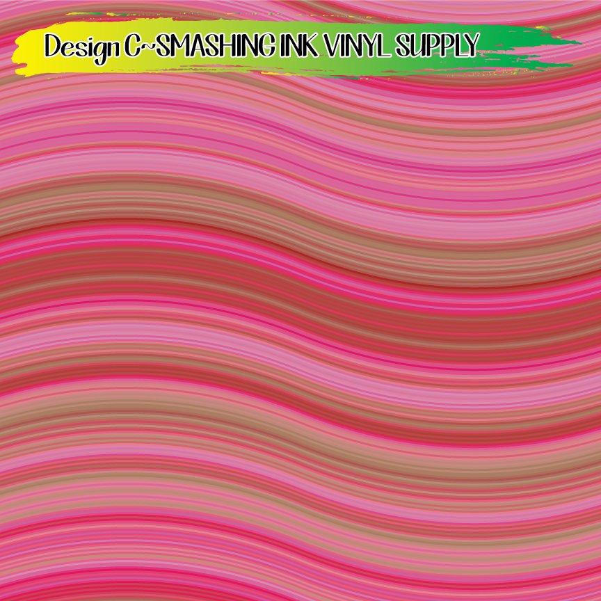 Swirl Stripes ★ Laser Safe Adhesive Film (TAT 3 BUS DAYS)