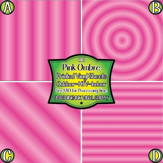 Pink Ombre  Print ★ Laser Safe Adhesive Film (TAT 3 BUS DAYS)