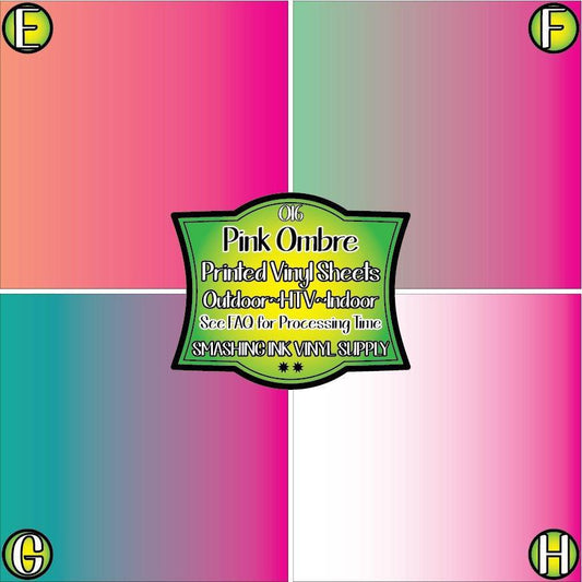 Pink Ombre ★ Laser Safe Adhesive Film (TAT 3 BUS DAYS)
