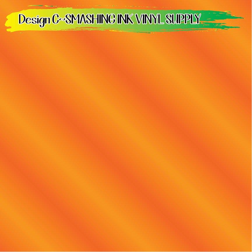 Orange Ombre  Print ★ Pattern Vinyl | Faux Leather | Sublimation (TAT 3 BUS DAYS)