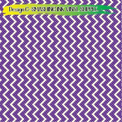 Halloween Chevron ★ Pattern Vinyl | Faux Leather | Sublimation (TAT 3 BUS DAYS)