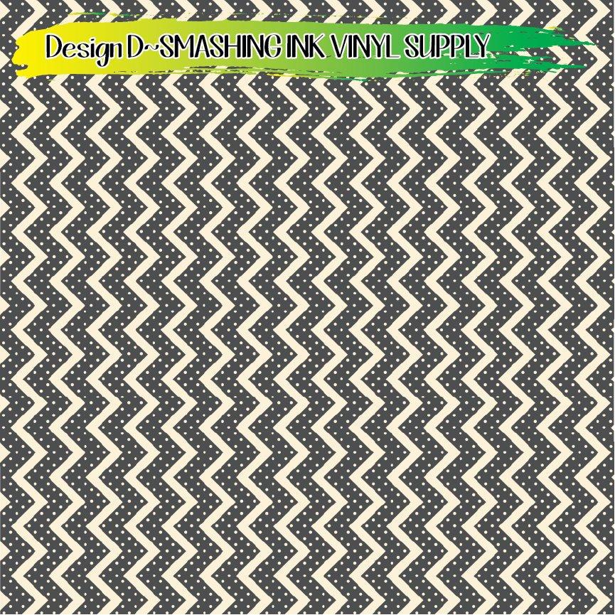 Halloween Chevron ★ Pattern Vinyl | Faux Leather | Sublimation (TAT 3 BUS DAYS)