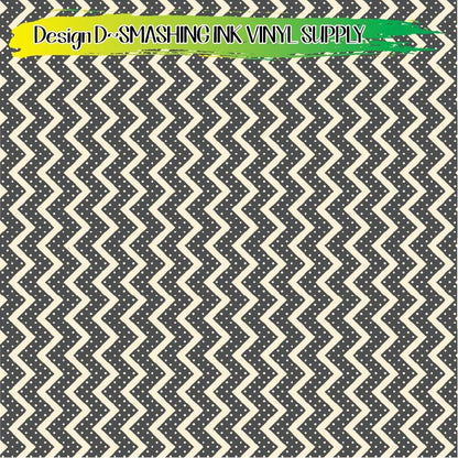 Halloween Chevron ★ Pattern Vinyl | Faux Leather | Sublimation (TAT 3 BUS DAYS)