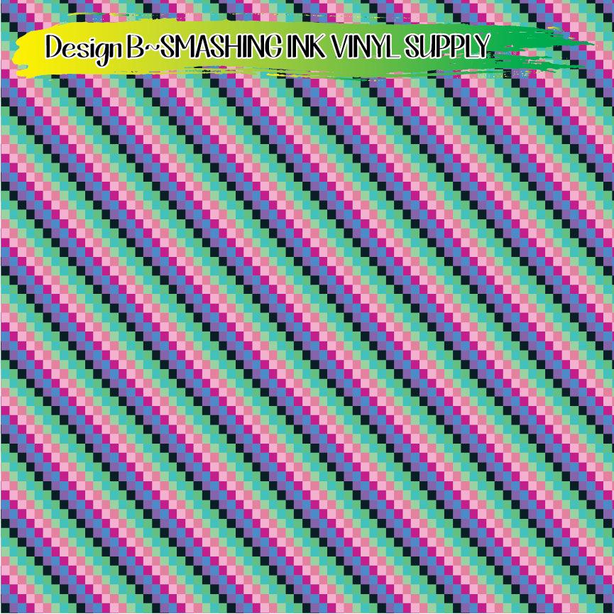 Diagonal Squares ★ Laser Safe Adhesive Film (TAT 3 BUS DAYS)
