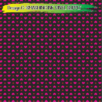 Heart Pattern ★ Pattern Vinyl | Faux Leather | Sublimation (TAT 3 BUS DAYS)