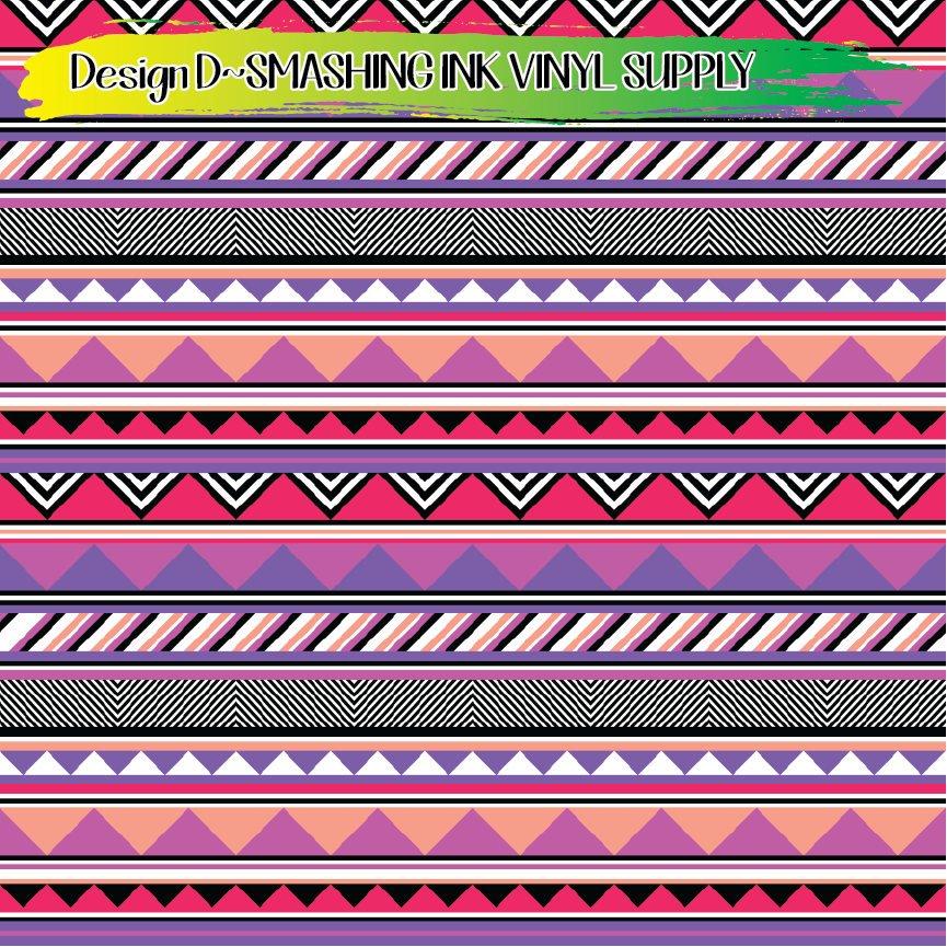 Aztec Triangle ★ Pattern Vinyl | Faux Leather | Sublimation (TAT 3 BUS DAYS)