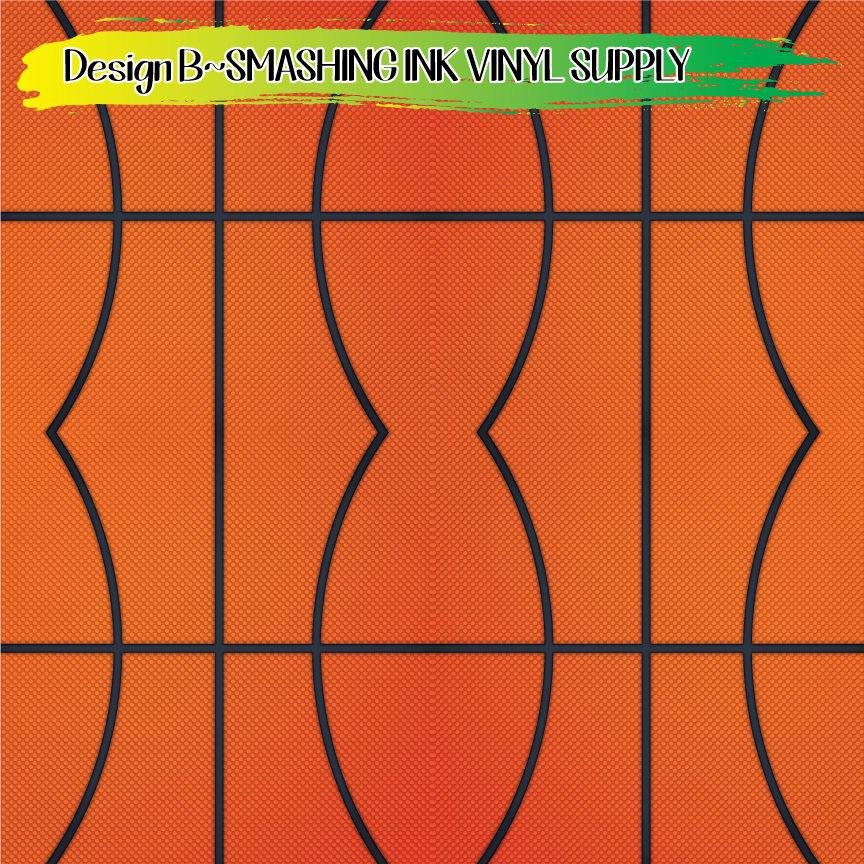 Basketball Leather HTV, Textured Heat Transfer Vinyl Sheets, Dark