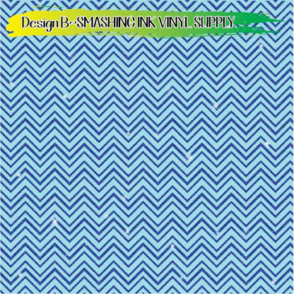 Glitter Chevron ★ Pattern Vinyl | Faux Leather | Sublimation (TAT 3 BUS DAYS)